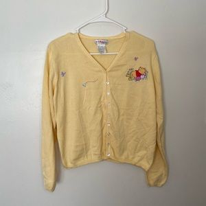 Disney Sweaters | Vintage Winnie The Pooh Cardigan | Color: Yellow | Size: M | Mary34_Sam's Closet